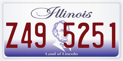 IL license plate Z495251