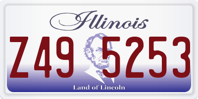 IL license plate Z495253