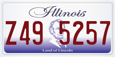 IL license plate Z495257