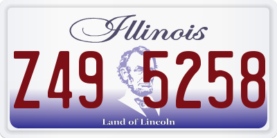 IL license plate Z495258