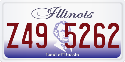 IL license plate Z495262