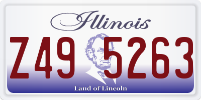 IL license plate Z495263