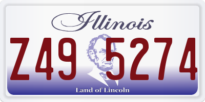 IL license plate Z495274