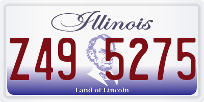 IL license plate Z495275