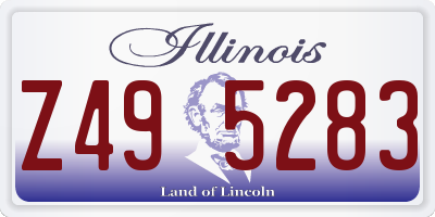IL license plate Z495283