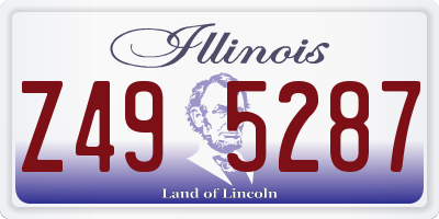 IL license plate Z495287