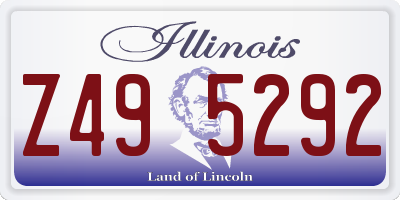 IL license plate Z495292