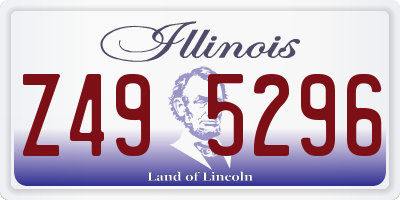 IL license plate Z495296