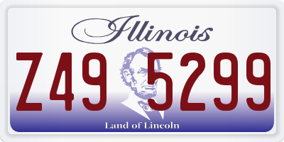 IL license plate Z495299