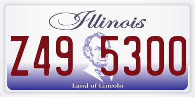 IL license plate Z495300