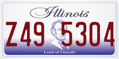 IL license plate Z495304
