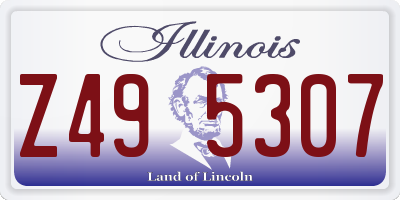 IL license plate Z495307
