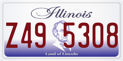IL license plate Z495308