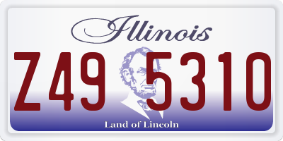 IL license plate Z495310