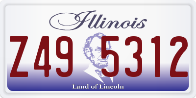IL license plate Z495312