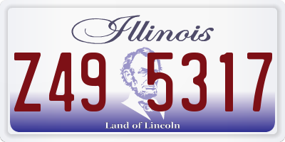 IL license plate Z495317