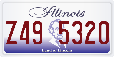 IL license plate Z495320