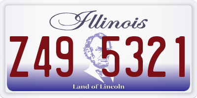IL license plate Z495321