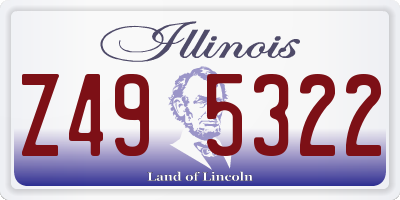 IL license plate Z495322