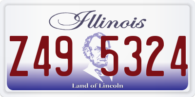 IL license plate Z495324