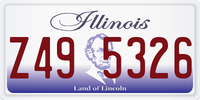 IL license plate Z495326