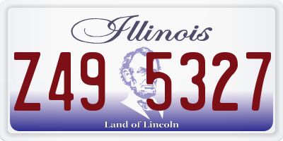 IL license plate Z495327