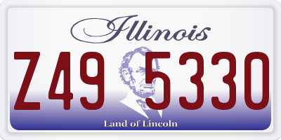 IL license plate Z495330