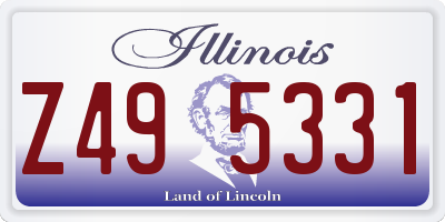 IL license plate Z495331