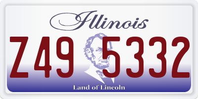 IL license plate Z495332