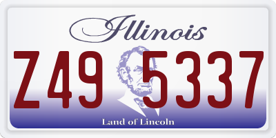 IL license plate Z495337