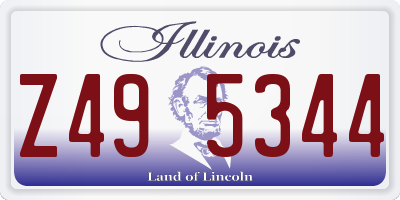 IL license plate Z495344