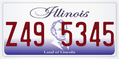 IL license plate Z495345