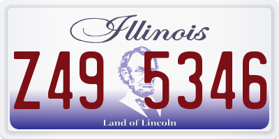 IL license plate Z495346