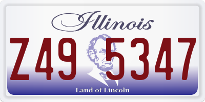 IL license plate Z495347