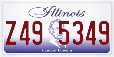 IL license plate Z495349