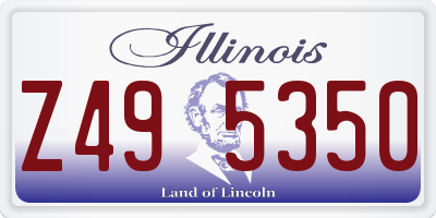 IL license plate Z495350