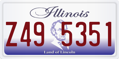 IL license plate Z495351