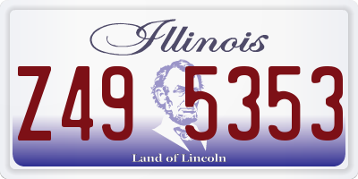 IL license plate Z495353