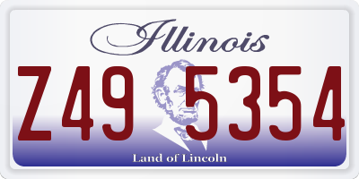 IL license plate Z495354