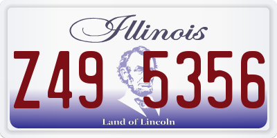 IL license plate Z495356