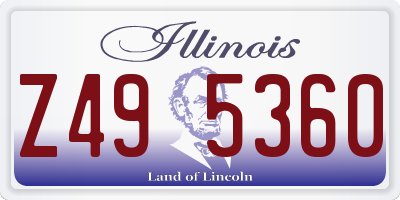 IL license plate Z495360