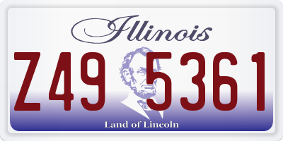 IL license plate Z495361