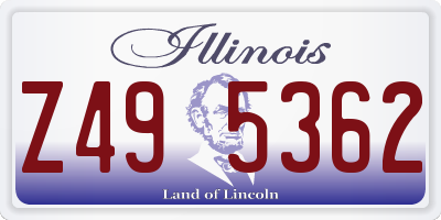 IL license plate Z495362