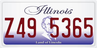 IL license plate Z495365