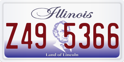 IL license plate Z495366