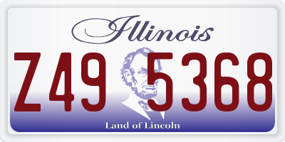 IL license plate Z495368