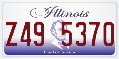 IL license plate Z495370