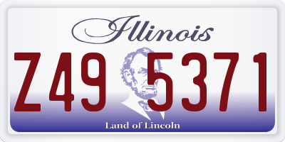 IL license plate Z495371