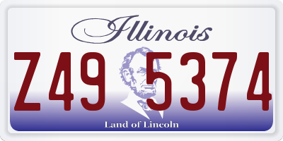 IL license plate Z495374