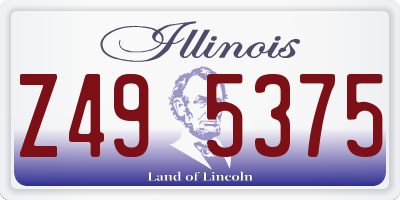 IL license plate Z495375